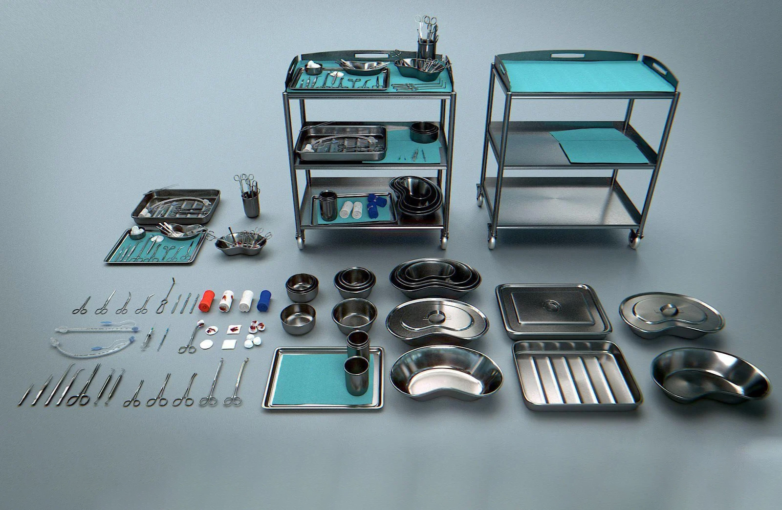 Hospital Monitor Trolleys